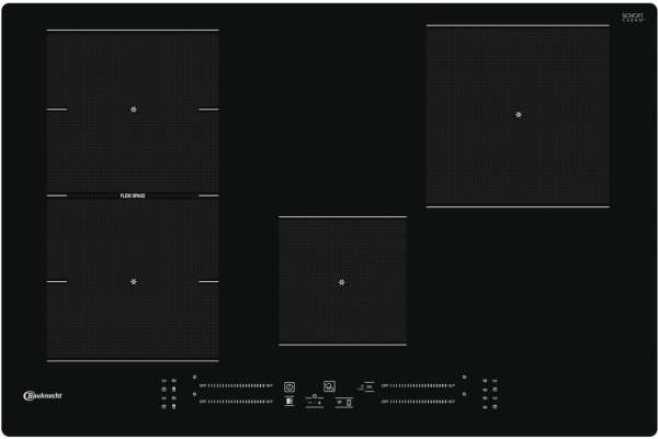 Bauknecht BS 7277F NE Induktionskochfeld, Flexi Space, rahmenlos aufliegend & Flächenbündig, 77 cm